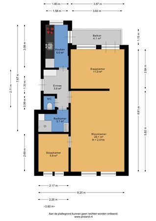 Floorplan - Spaarndammerdijk 284, 1013 ZX Amsterdam
